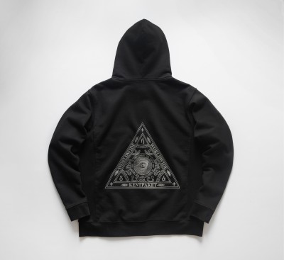Triangle of Trust Zip hoodie Black