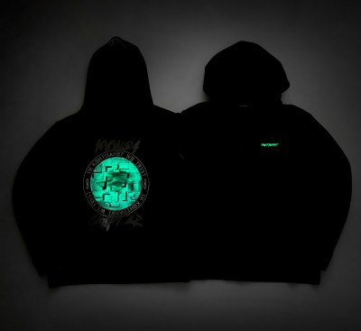 Mosaic eye's Zip Hoodie КентПакет Black