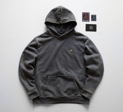 Washed Hermes Hoodie КентПакет Grey