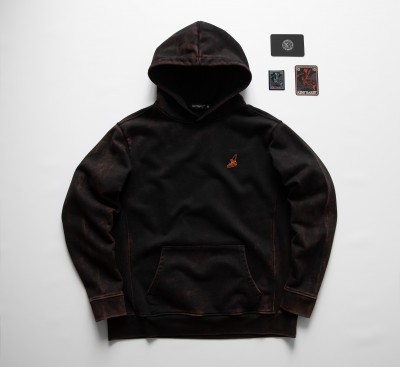 Washed Hermes Hoodie КентПакет Black